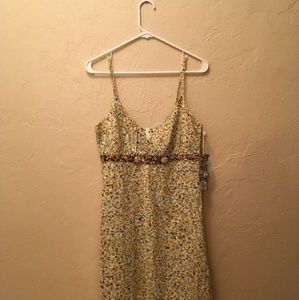 Yellow flower sundress